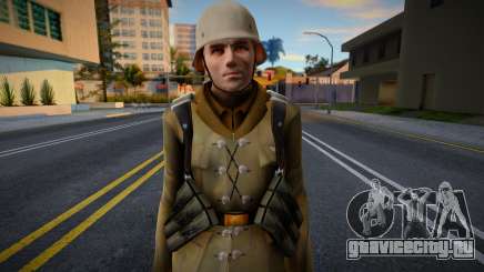Немецкий солдат из Day of Defeat 1 (Африканский для GTA San Andreas