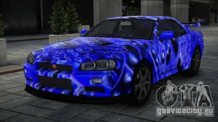 Nissan Skyline R34 GT-R V-Spec II Nur S5 для GTA 4