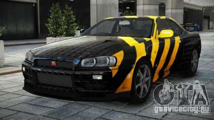 Nissan Skyline R34 GT-R V-Spec II Nur S8 для GTA 4