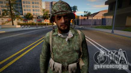 Американский солдат из CoD WaW v5 для GTA San Andreas