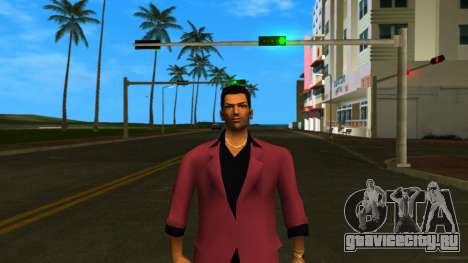 Томми в красном костюме HD для GTA Vice City
