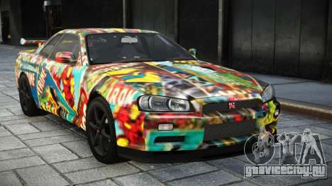 Nissan Skyline GT-R BNR34 S6 для GTA 4