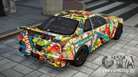 Nissan Skyline GT-R BNR34 S6 для GTA 4