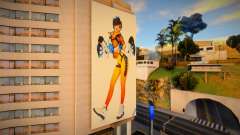 Tracer Overwatch Billboard At Rodeo для GTA San Andreas