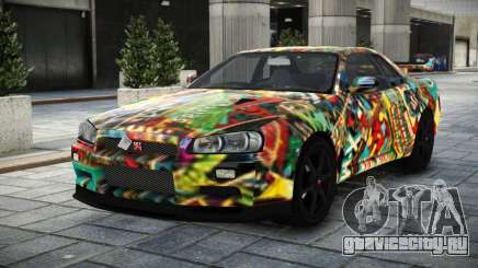 Nissan Skyline GT-R BNR34 S6 для GTA 4