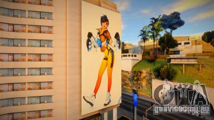Tracer Overwatch Billboard At Rodeo для GTA San Andreas