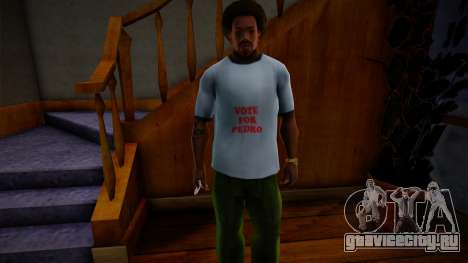 Napoleon Dynamite Vote For Pedro Shirt Mod для GTA San Andreas
