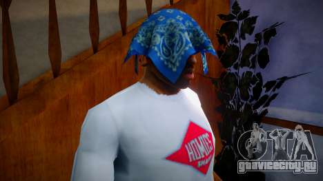 New CJ Gang-Blue Bandana для GTA San Andreas