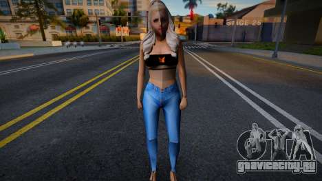 Девушка в обычной одежде v10 для GTA San Andreas