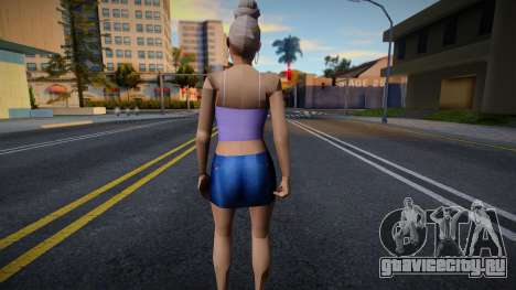 Девушка в обычной одежде v27 для GTA San Andreas