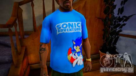 PlayStation Home Sonic Adventure Shirt Mod для GTA San Andreas