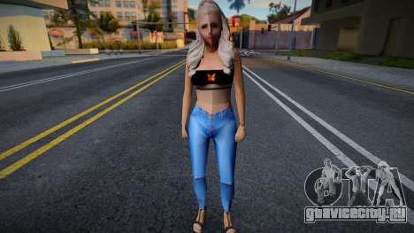 Девушка в обычной одежде v2 для GTA San Andreas
