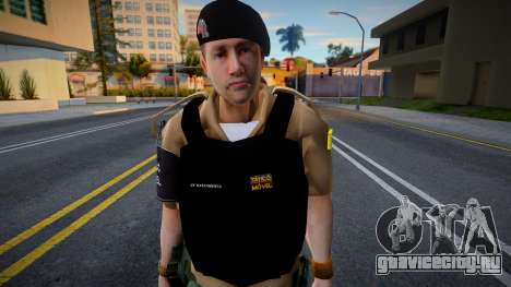 Сотрудник из Tático Móvel для GTA San Andreas