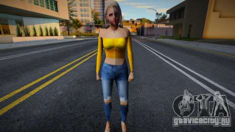 Девушка в обычной одежде v28 для GTA San Andreas