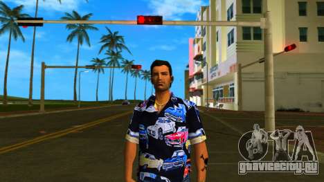 Томми в винтажной рубашке v2 для GTA Vice City