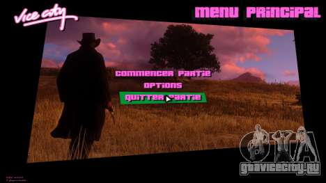 Red Dead Redemption 2 Menu 4 для GTA Vice City