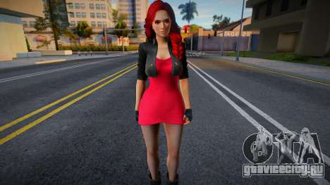 DOA Mila - Jacket Dress Red для GTA San Andreas