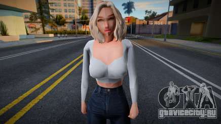 Девушка в повседневной одежде 4 для GTA San Andreas