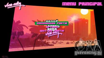 GTA Vice City Artwork Menu для GTA Vice City