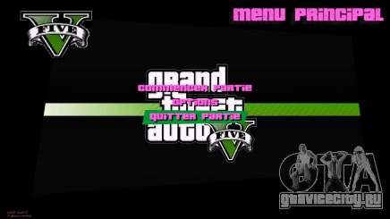 Menu Style GTA V для GTA Vice City