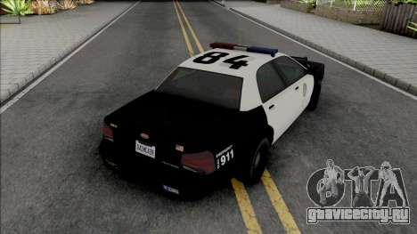 Vapid Stanier Police Cruiser (LED Lights) для GTA San Andreas