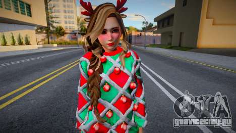 Christmas Skin For Girl для GTA San Andreas