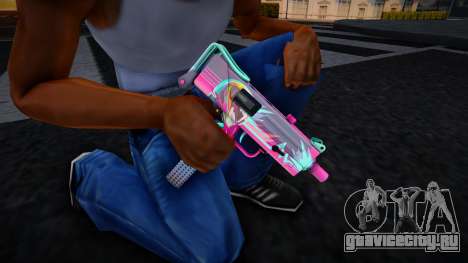 Gun Neon Racer - Uzi для GTA San Andreas