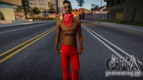 Bloods Skin 1 для GTA San Andreas