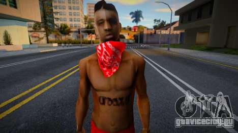 Bloods Skin 1 для GTA San Andreas