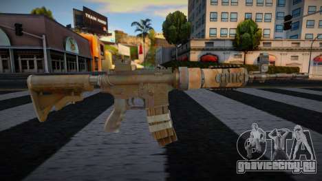 Gold M4 Weapon для GTA San Andreas