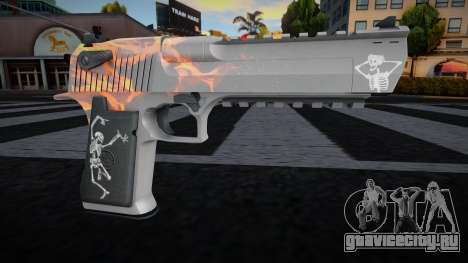 Deagle Red Flame для GTA San Andreas