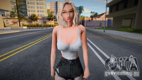 Девушка в коротких шортах для GTA San Andreas