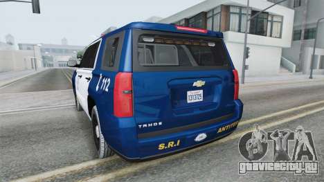 Chevrolet Tahoe Romanian Intelligence Service для GTA San Andreas