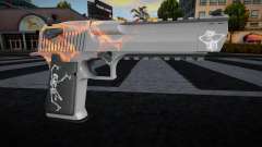 Deagle Red Flame для GTA San Andreas