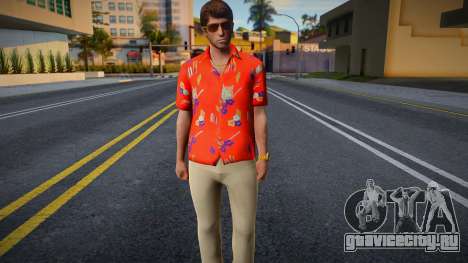 Scarface - Tony Montana Casual V2 Hawai Shirt 1 для GTA San Andreas