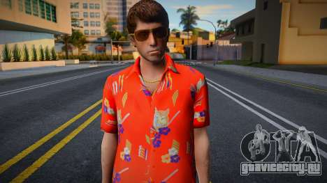 Scarface - Tony Montana Casual V2 Hawai Shirt 1 для GTA San Andreas