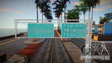 HQ Дорожные знаки - HQ Roadsigns для GTA San Andreas