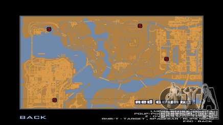 Карта в стиле GTA III v2 для GTA San Andreas
