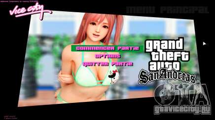 Honoka HD Menu для GTA Vice City