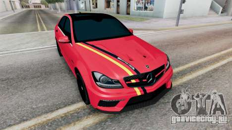 Mercedes-Benz C 63 AMG (W204) Imperial Red для GTA San Andreas