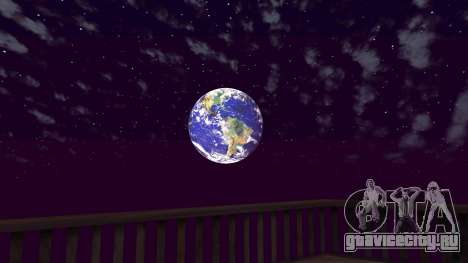 Планета Земля вместо луны для GTA San Andreas