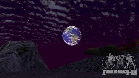 Планета Земля вместо луны для GTA San Andreas