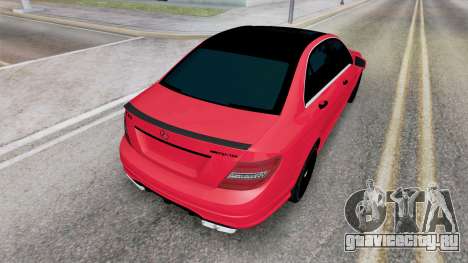 Mercedes-Benz C 63 AMG (W204) Imperial Red для GTA San Andreas