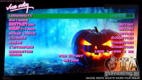 Halloween Menu для GTA Vice City