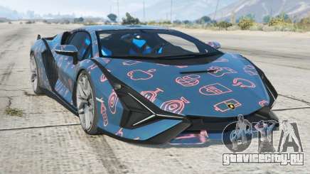 Lamborghini Sian Sea Blue для GTA 5