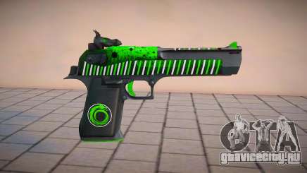 Green Desert Eagle Toxic Dragon by sHePard для GTA San Andreas