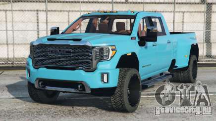 GMC Sierra HD Denali Crew Cab Dark Turquoise [Add-On] для GTA 5