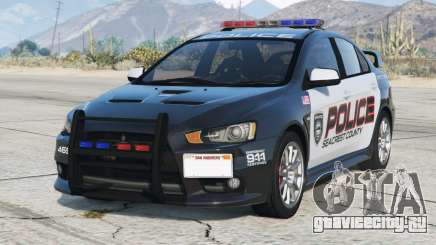 Mitsubishi Lancer Evolution X Seacrest County Police [Add-On] для GTA 5