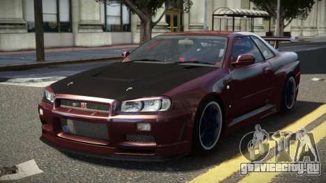 Nissan Skyline R34 GT-R XR для GTA 4