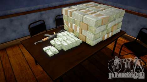 Bricks, Cash And AK для GTA San Andreas